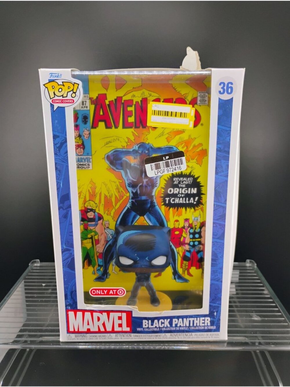 Marvel Funko Pop Comic Covers Black Panther With Avengers 87 Art Target Exclusiv